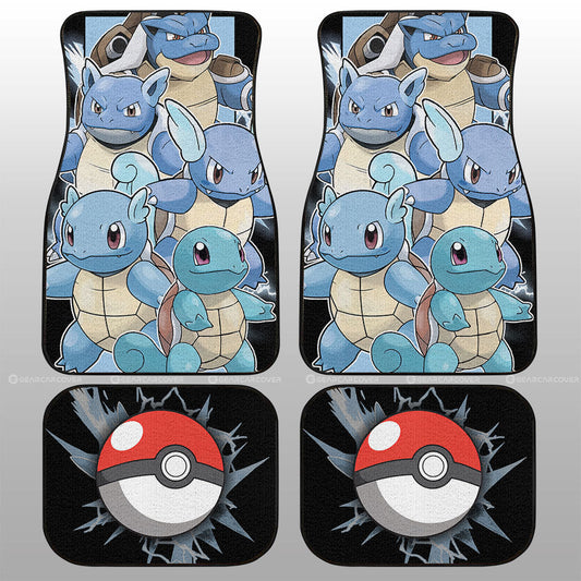 Squirtle Car Floor Mats Custom Car Accessories For Fans - Gearcarcover - 1