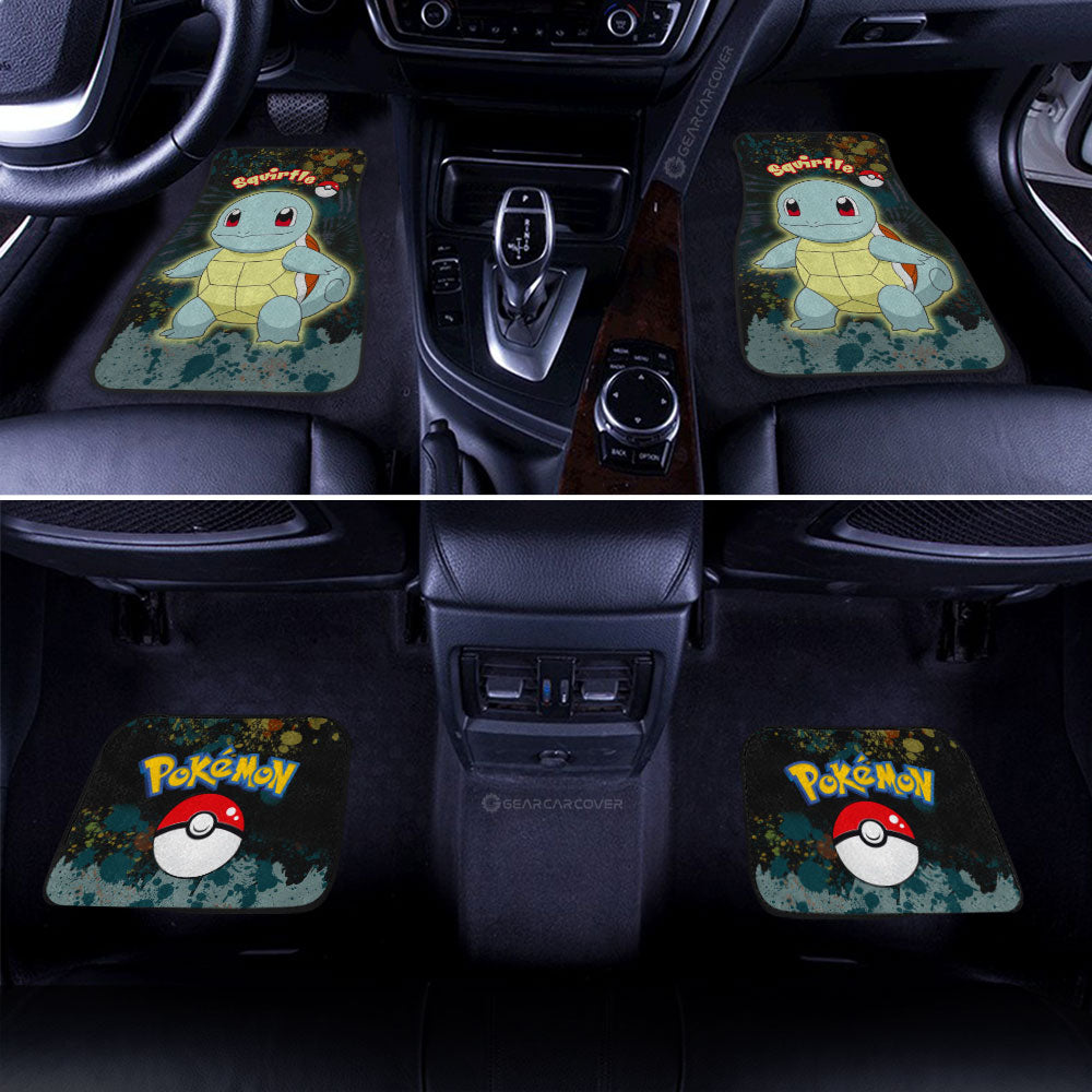 Squirtle Car Floor Mats Custom Tie Dye Style Anime Car Accessories - Gearcarcover - 3