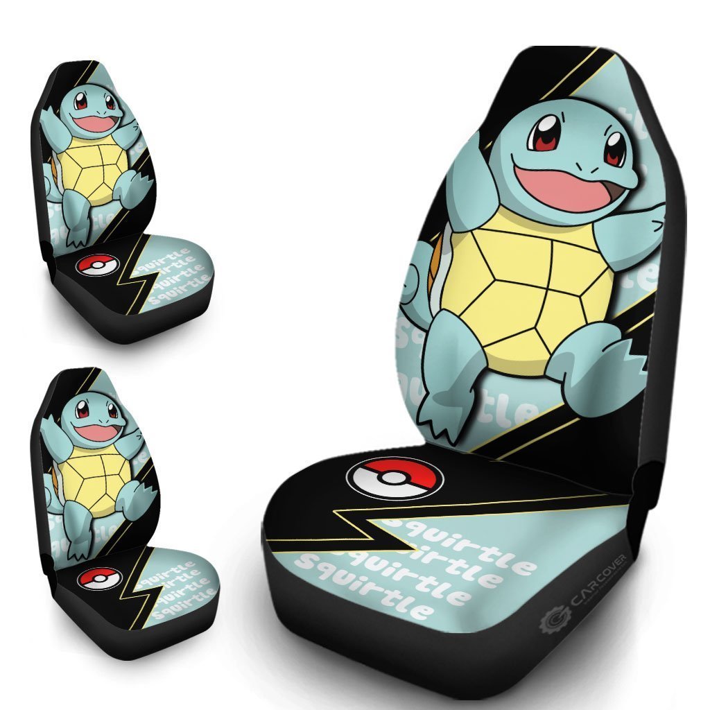 Squirtle Car Seat Covers Custom Anime Car Accessories - Gearcarcover - 4