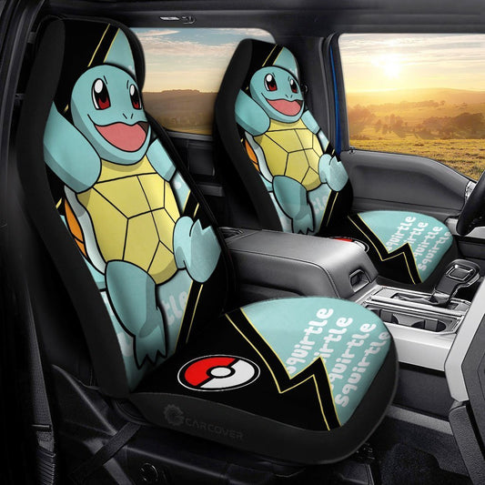 Squirtle Car Seat Covers Custom Anime Car Accessories - Gearcarcover - 1