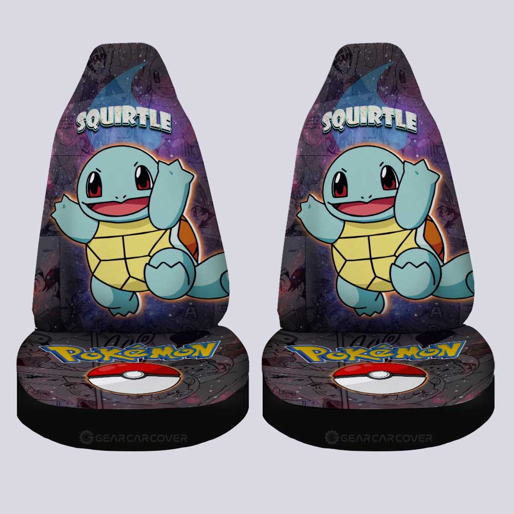 Squirtle Car Seat Covers Custom Anime Galaxy Manga Style - Gearcarcover - 4