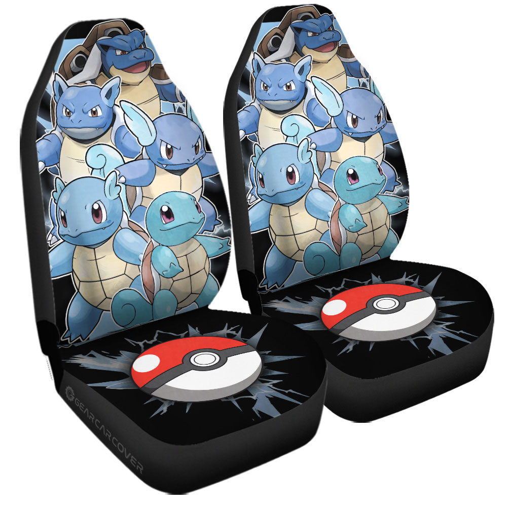 Squirtle Car Seat Covers Custom Car Accessories For Fans - Gearcarcover - 3