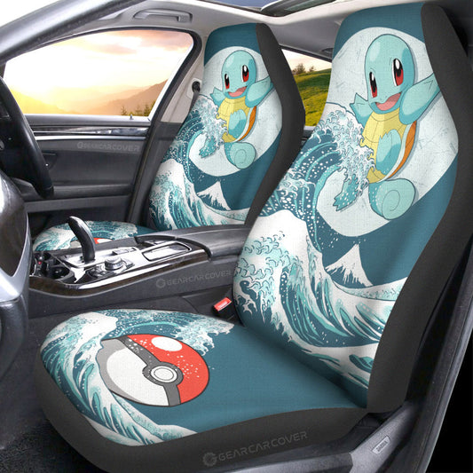 Squirtle Car Seat Covers Custom Pokemon Car Accessories - Gearcarcover - 1