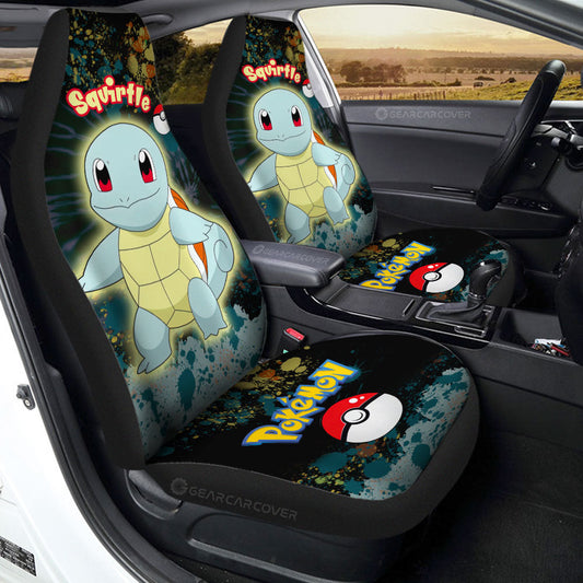 Squirtle Car Seat Covers Custom Tie Dye Style Anime Car Accessories - Gearcarcover - 1