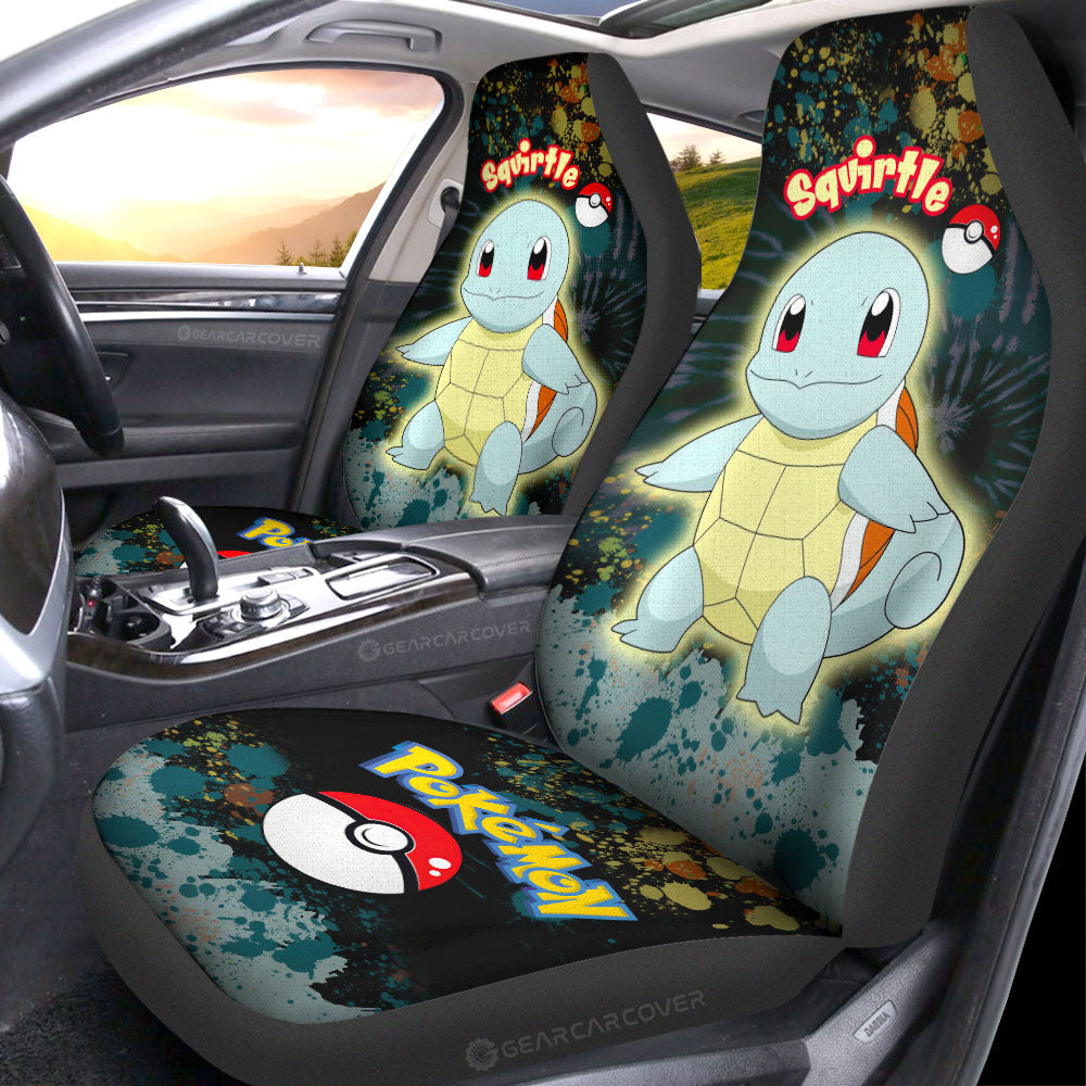 Squirtle Car Seat Covers Custom Tie Dye Style Car Accessories - Gearcarcover - 2