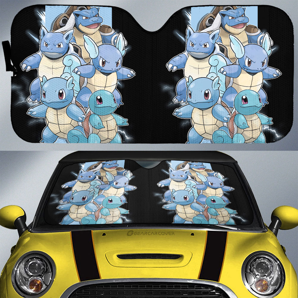 Squirtle Car Sunshade Custom Car Accessories For Fans - Gearcarcover - 1