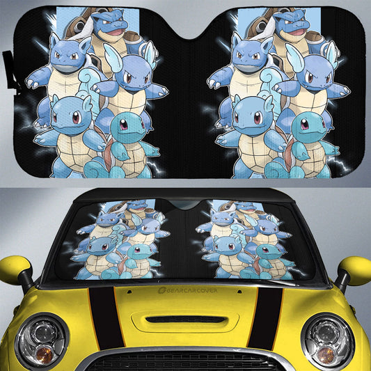 Squirtle Car Sunshade Custom Car Accessories For Fans - Gearcarcover - 1