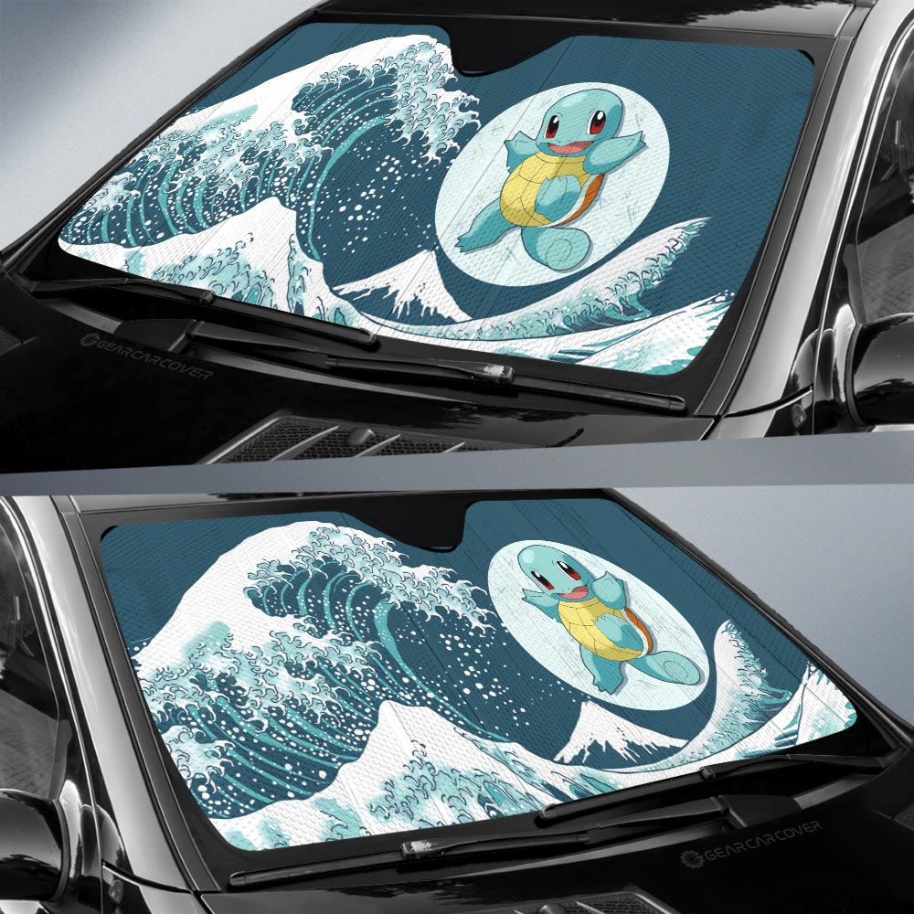 Squirtle Car Sunshade Custom Pokemon Car Accessories - Gearcarcover - 2