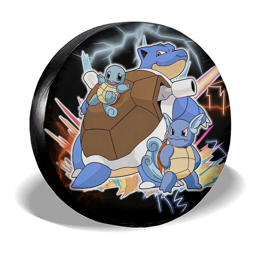 Squirtle Evolution Spare Tire Cover Custom Anime - Gearcarcover - 3