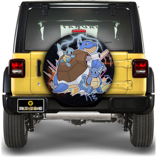 Squirtle Evolution Spare Tire Cover Custom Anime - Gearcarcover - 1