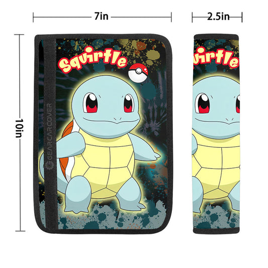 Squirtle Seat Belt Covers Custom Tie Dye Style Car Accessories - Gearcarcover - 1