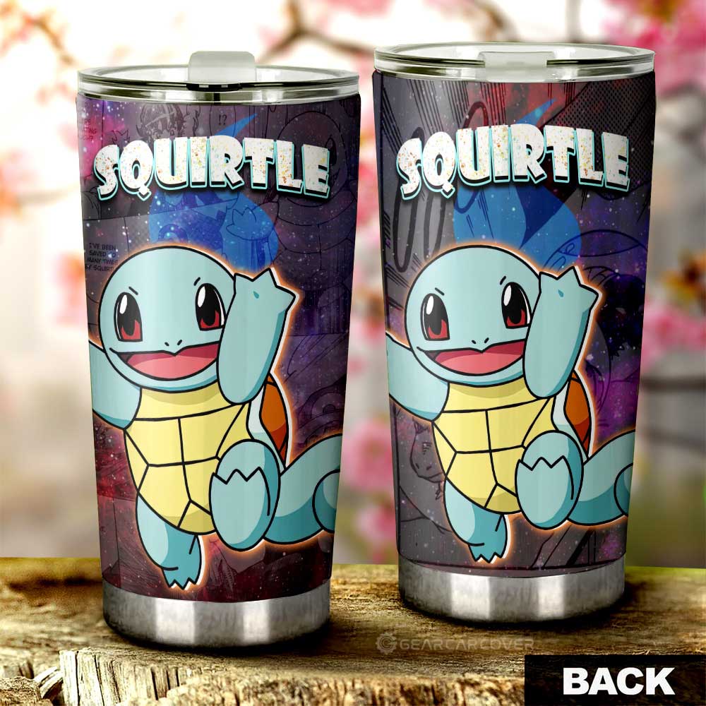 Squirtle Tumbler Cup Custom Anime Galaxy Manga Style - Gearcarcover - 3