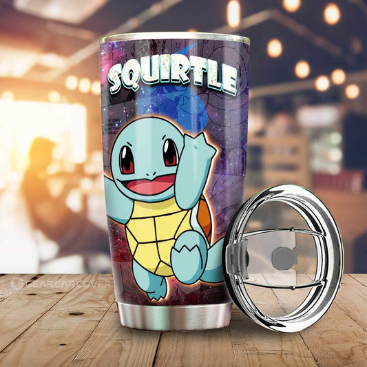 Squirtle Tumbler Cup Custom Galaxy Manga Style - Gearcarcover - 1