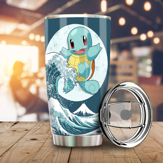Squirtle Tumbler Cup Custom Pokemon Car Accessories - Gearcarcover - 1
