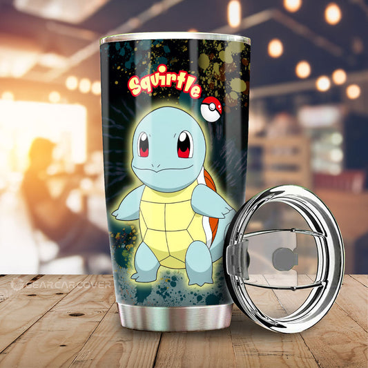 Squirtle Tumbler Cup Custom Tie Dye Style Car Accessories - Gearcarcover - 1