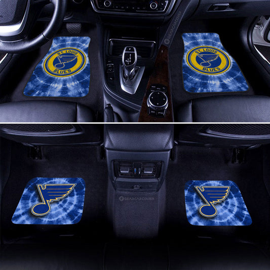 St Louis Blues Car Floor Mats Custom Tie Dye Car Accessories - Gearcarcover - 2