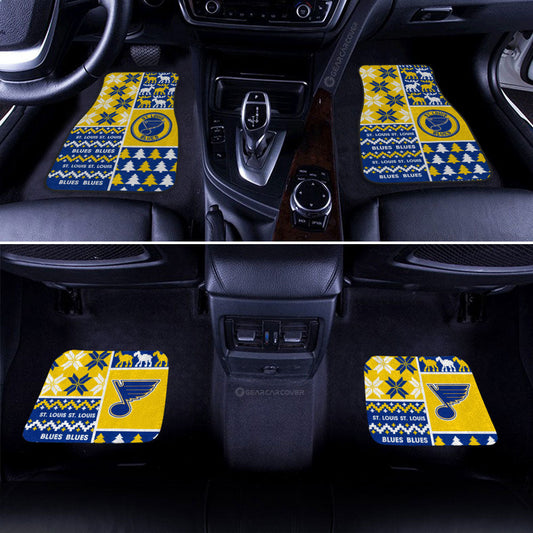 St Louis Blues Car Floor Mats Custom Ugly Style Car Accessories - Gearcarcover - 2