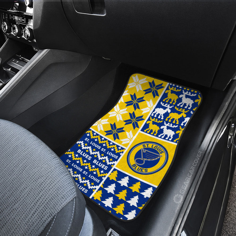 St Louis Blues Car Floor Mats Custom Ugly Style Car Accessories - Gearcarcover - 3