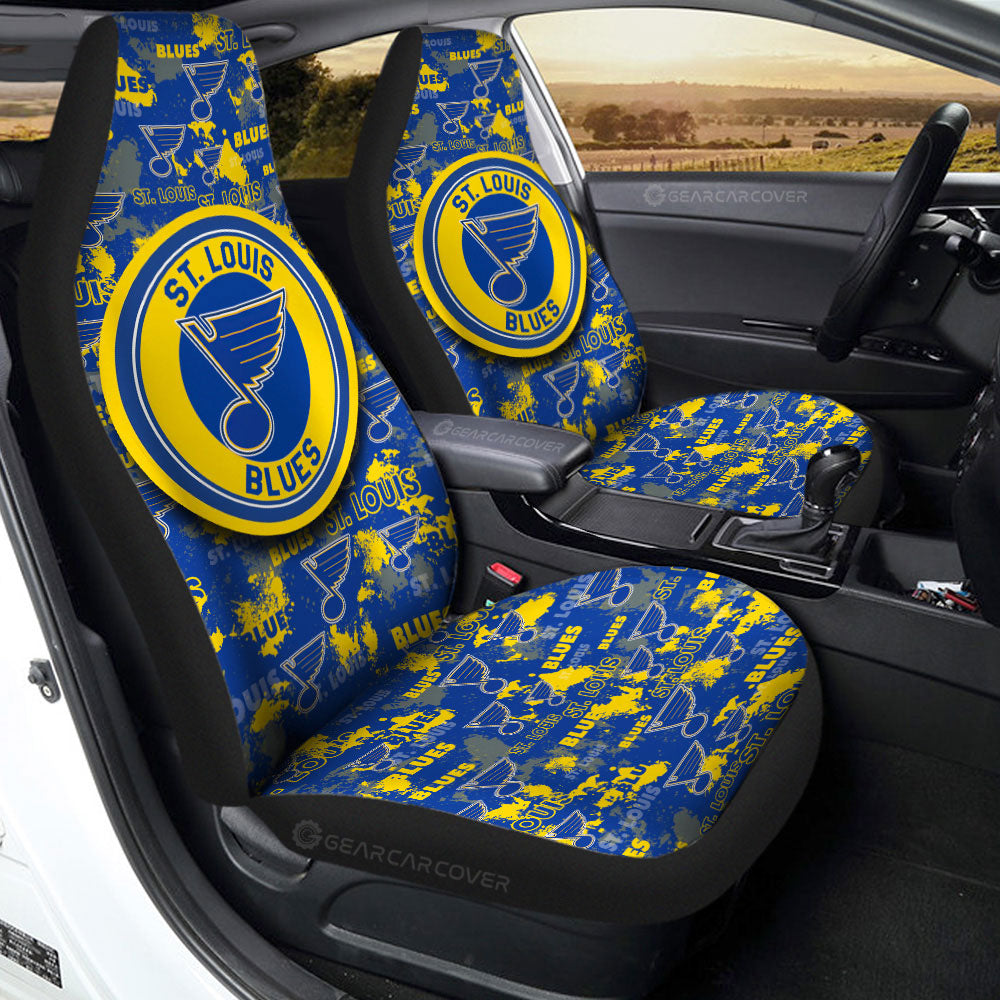 St Louis Blues Car Seat Covers Custom Car Accessories - Gearcarcover - 2