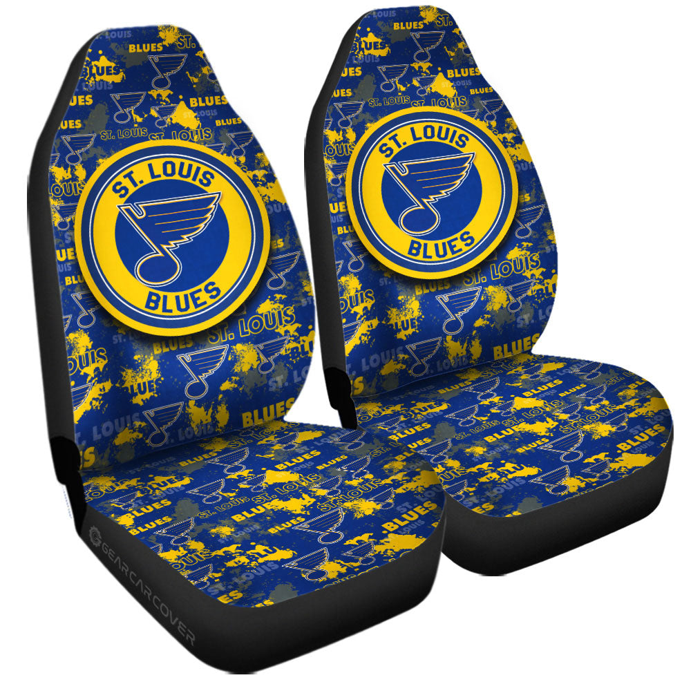 St Louis Blues Car Seat Covers Custom Car Accessories - Gearcarcover - 3