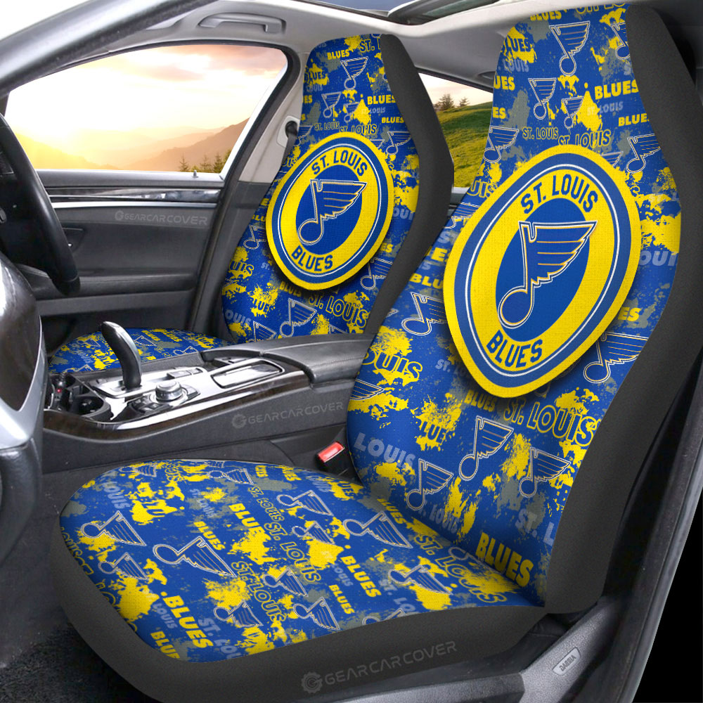 St Louis Blues Car Seat Covers Custom Car Accessories - Gearcarcover - 1