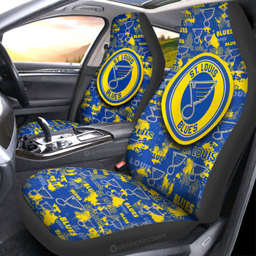 St Louis Blues Car Seat Covers Custom Car Accessories - Gearcarcover - 1