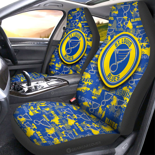 St Louis Blues Car Seat Covers Custom Car Accessories - Gearcarcover - 1
