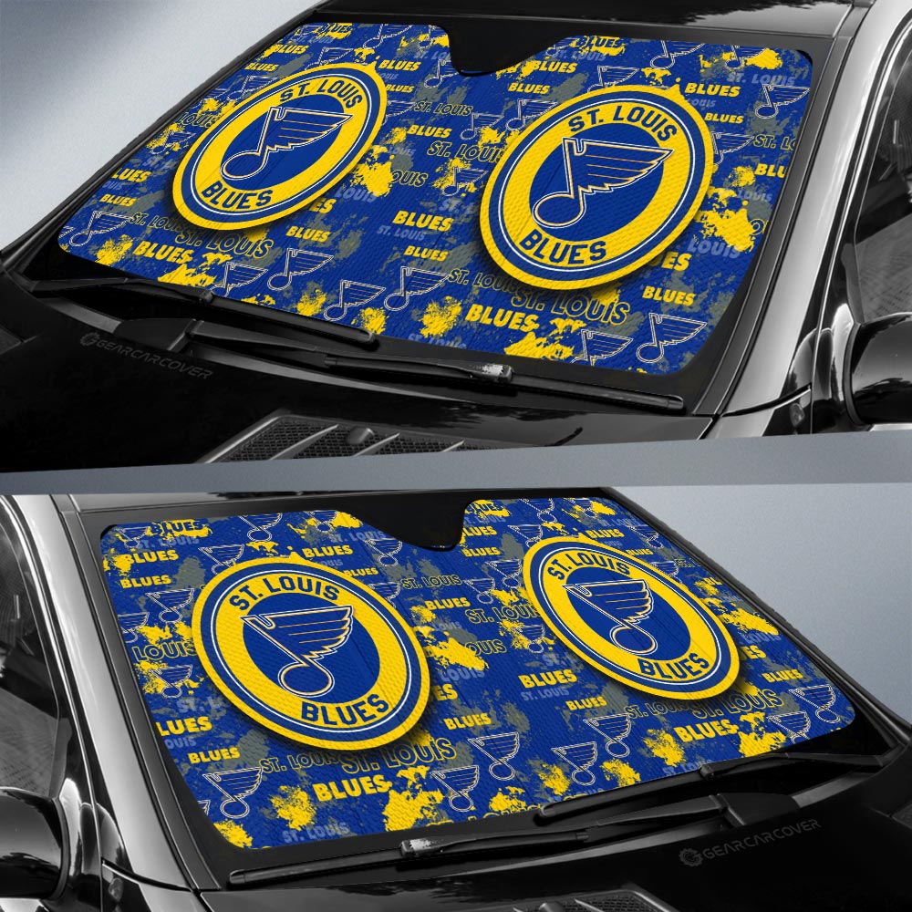 St Louis Blues Car Sunshade Custom Car Accessories - Gearcarcover - 2