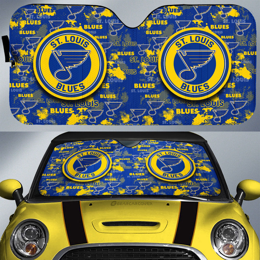 St Louis Blues Car Sunshade Custom Car Accessories - Gearcarcover - 1