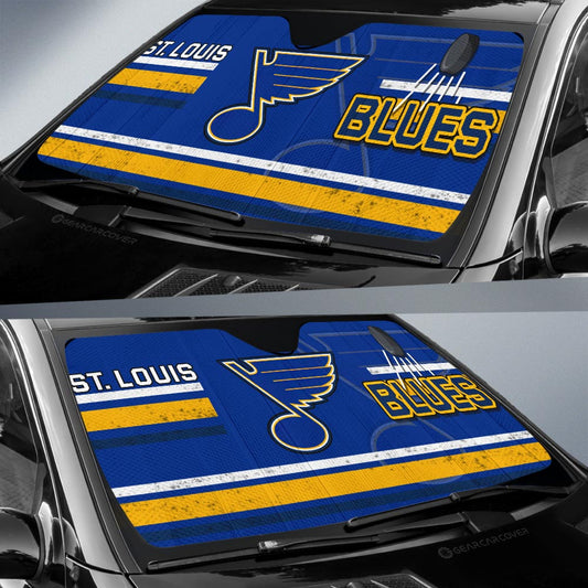 St Louis Blues Car Sunshade Custom Car Accessories - Gearcarcover - 2