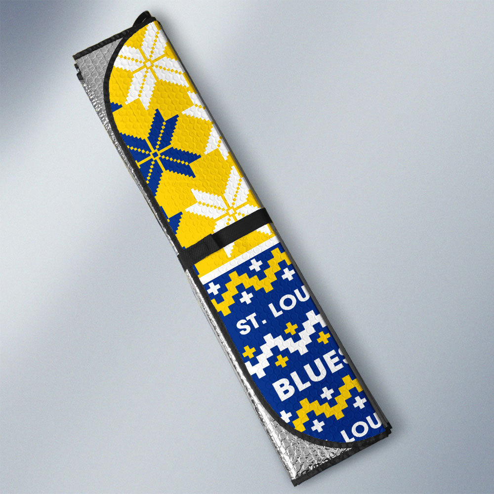 St Louis Blues Car Sunshade Custom Ugly Style Car Accessories - Gearcarcover - 3