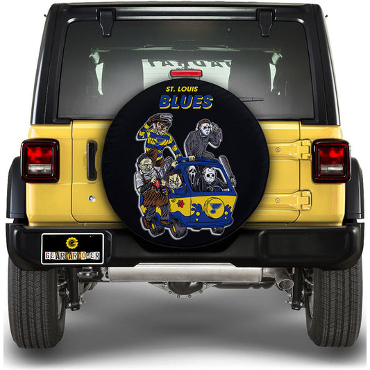 St Louis Blues Spare Tire Covers Horror Characters Car Accessories - Gearcarcover - 1