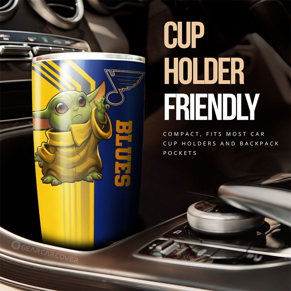 St Louis Blues Tumbler Cup Custom Car Accessories - Gearcarcover - 3