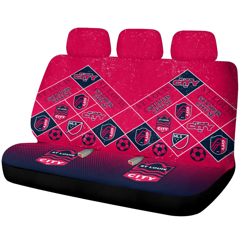 St Louis City SC Car Back Seat Covers Sporty Team Collection - Gearcarcover - 1