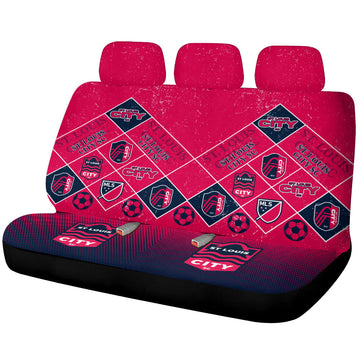 St Louis City SC Car Back Seat Covers Sporty Team Collection - Gearcarcover - 1