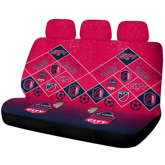 St Louis City SC Car Back Seat Covers Sporty Team Collection - Gearcarcover - 1