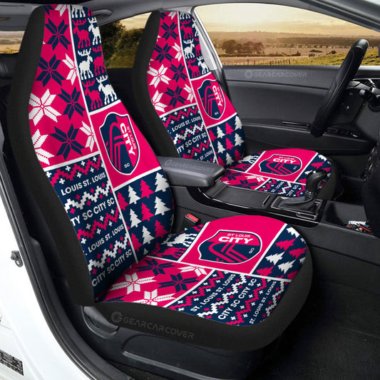 St Louis City SC Car Seat Covers Custom Ugly Style Car Accessories - Gearcarcover - 2