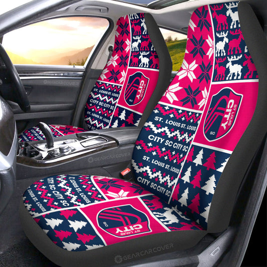 St Louis City SC Car Seat Covers Custom Ugly Style Car Accessories - Gearcarcover - 1