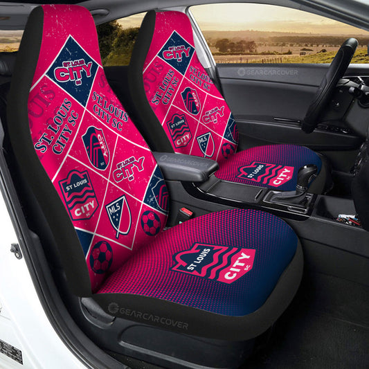 St Louis City SC Car Seat Covers Sporty Team Collection - Gearcarcover - 2