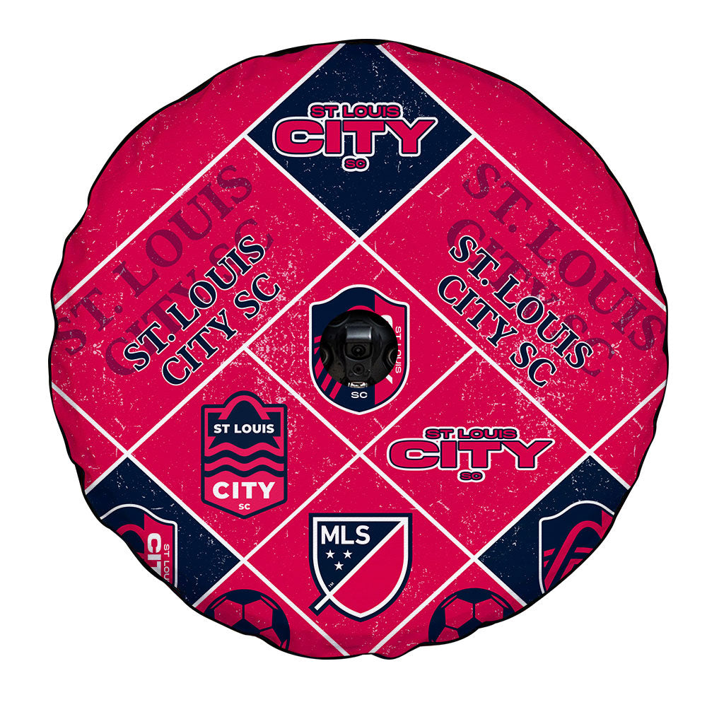 St Louis City SC Spare Tire Covers Camera Hole Sporty Team Collection - Gearcarcover - 4