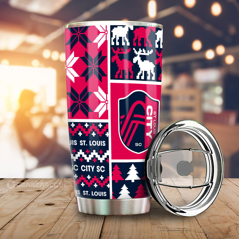 St Louis City SC Tumbler Cup Custom Ugly Style Car Accessories - Gearcarcover - 1