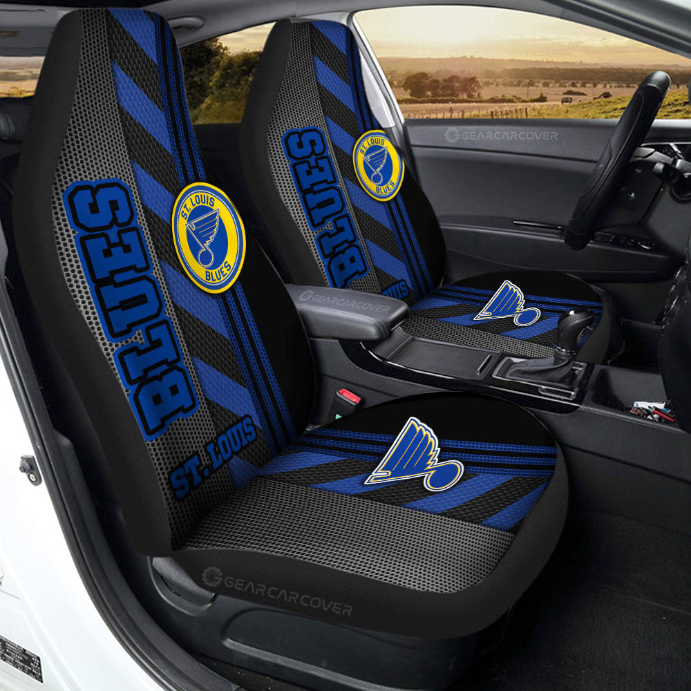 St. Louis Blues Car Seat Covers Custom Car Accessories - Gearcarcover - 2