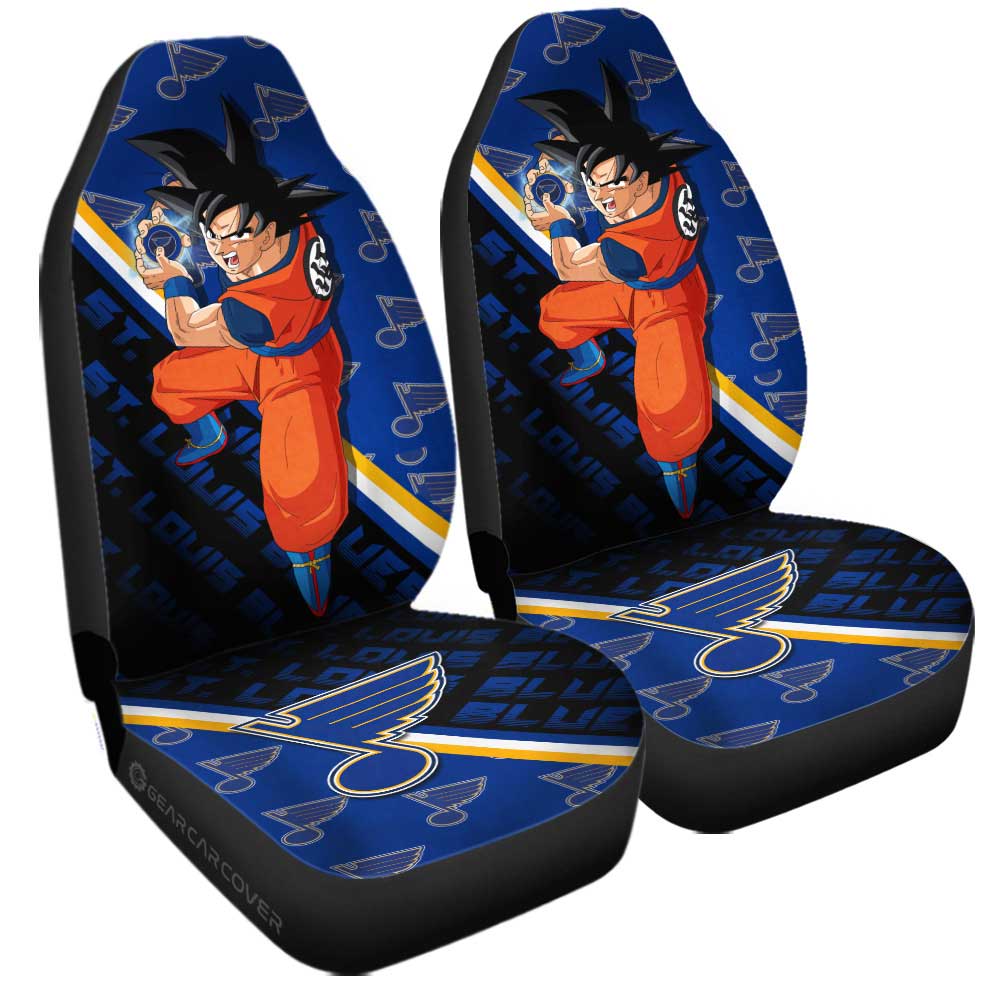 St. Louis Blues Car Seat Covers Goku Car Decorations For Fans - Gearcarcover - 3