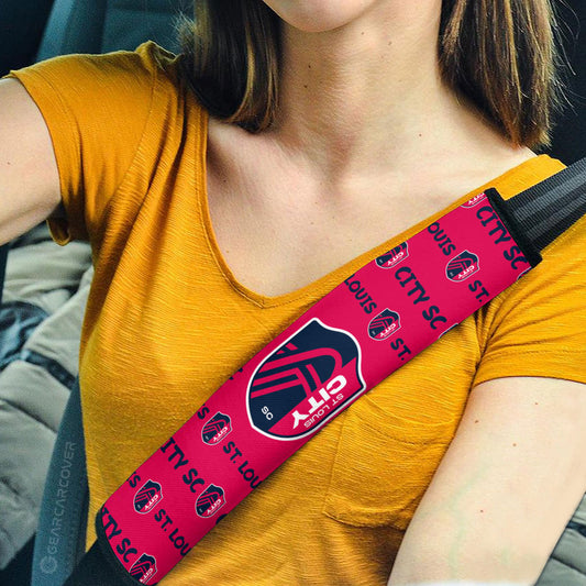 St. Louis City SC Seat Belt Covers Sporty Team Collection - Gearcarcover - 2