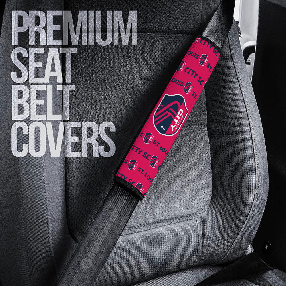 St. Louis City SC Seat Belt Covers Sporty Team Collection - Gearcarcover - 3