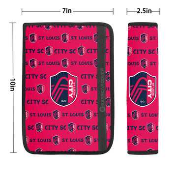 St. Louis City SC Seat Belt Covers Sporty Team Collection - Gearcarcover - 1