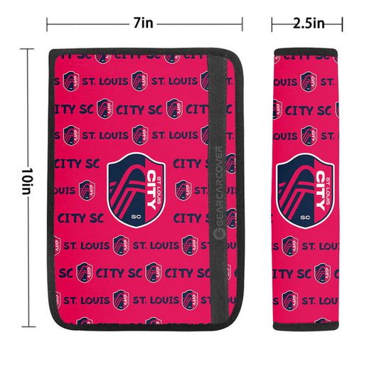 St. Louis City SC Seat Belt Covers Sporty Team Collection - Gearcarcover - 1