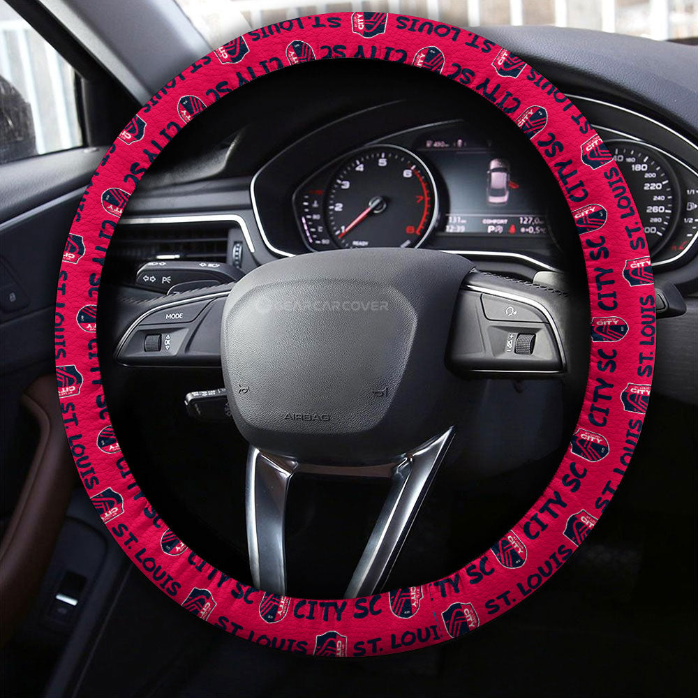 St. Louis City SC Steering Wheel Cover Sporty Team Collection - Gearcarcover - 4