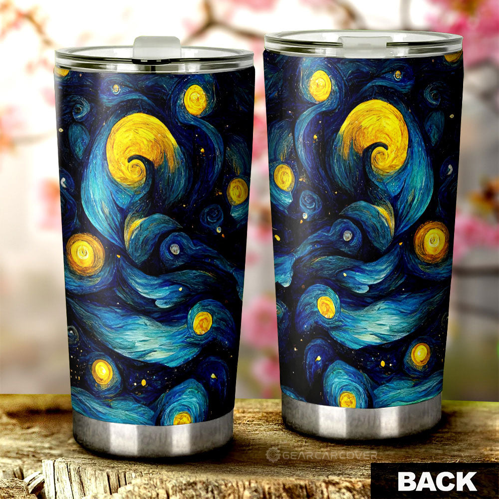 Starry Night Tumbler Cup Custom Car Accessories - Gearcarcover - 2