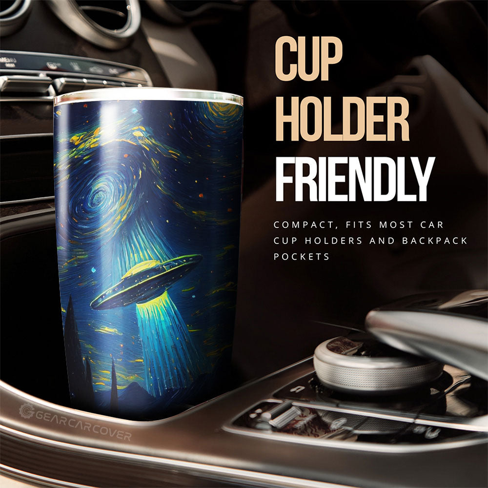 Starry Night Tumbler Cup Custom Car Accessories - Gearcarcover - 3
